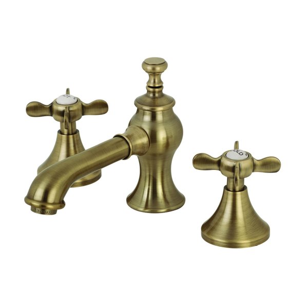 Kingston Brass KC7063BEX Essex 8" Widespread Bathroom Faucet, Antique Brass KC7063BEX